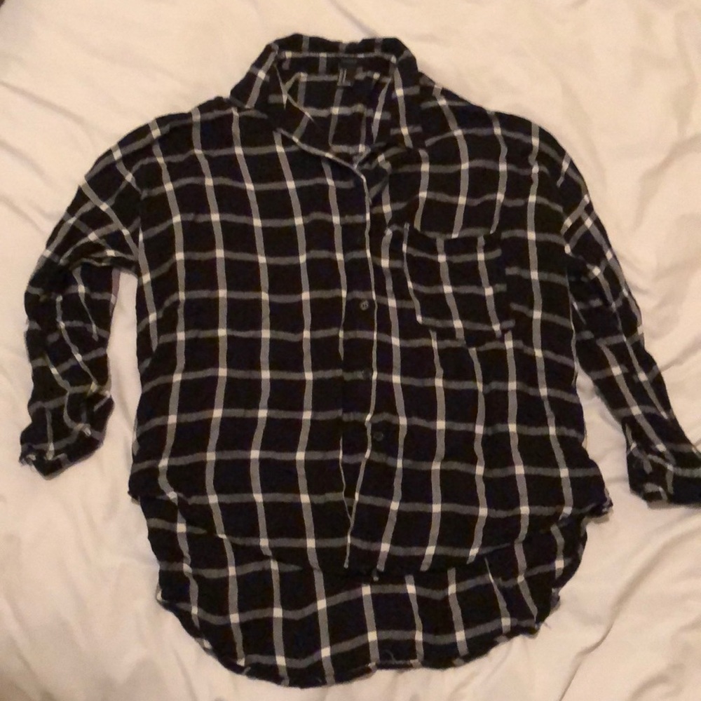 Forever 21 Black & White Flannel